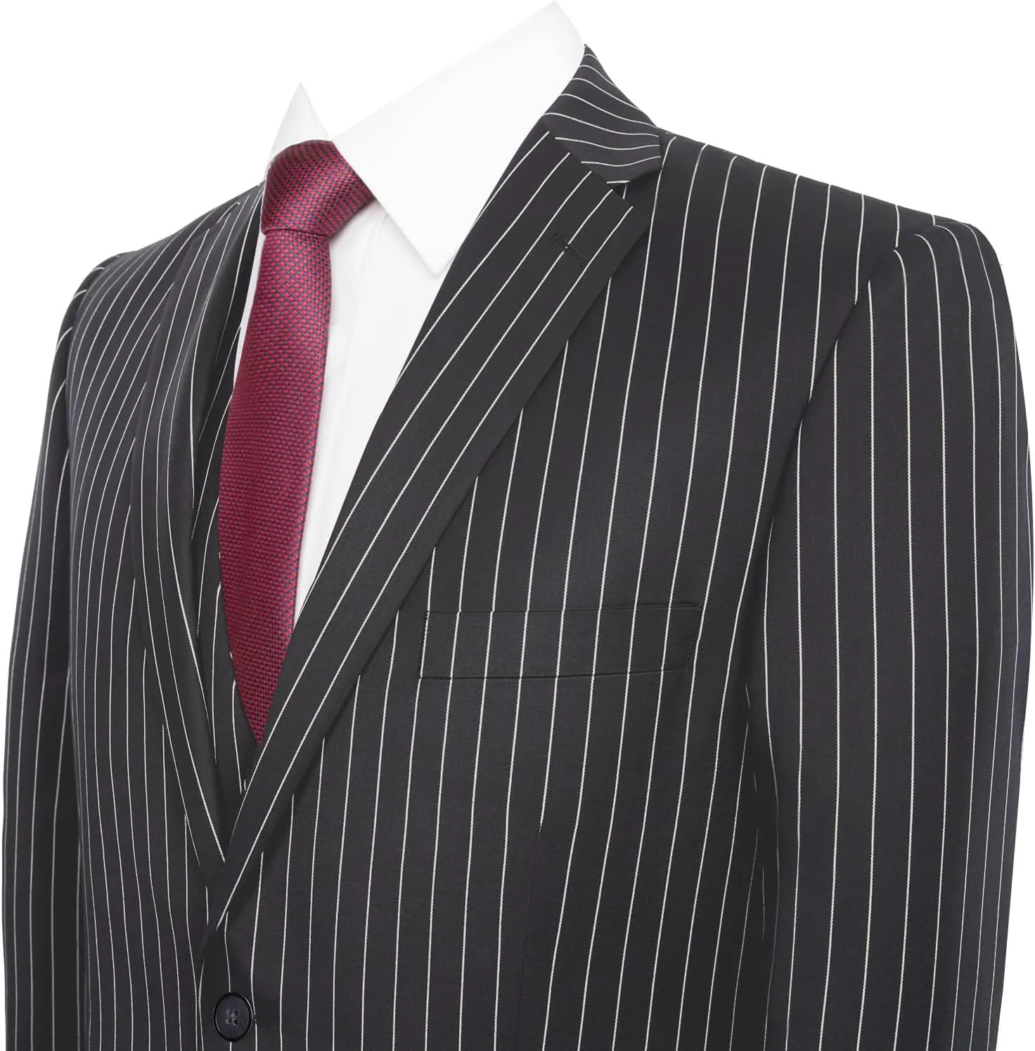P&L Men's 3-Piece Classic Fit Dress Suits Tuxedo Blazer Jacket Tux Vest & Pants Set