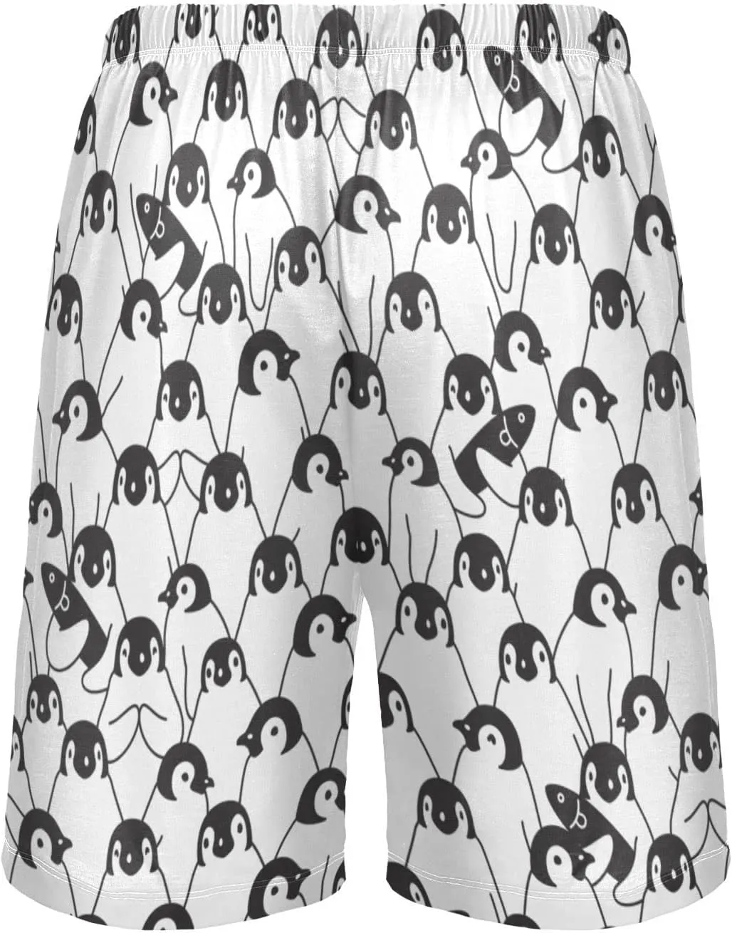 Penguin Pattern South Pole Animal Men's Pajama Pants Shorts Sleepwear Lounge Pajama Bottoms