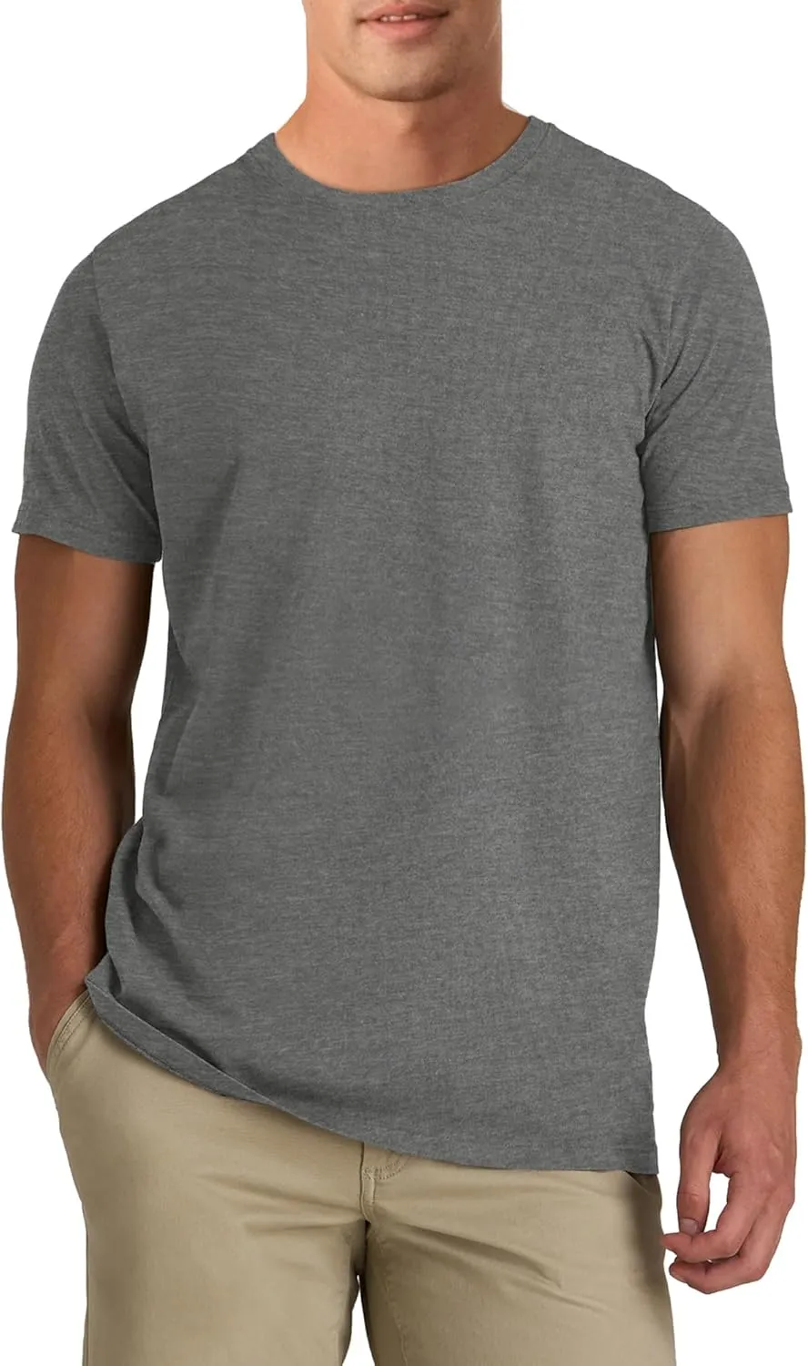 PLEPAN Mens Cotton T-Shirt Multipack  Short Sleeve Classic Fit Crew Neck, Luxuriously Soft Casual Shirt