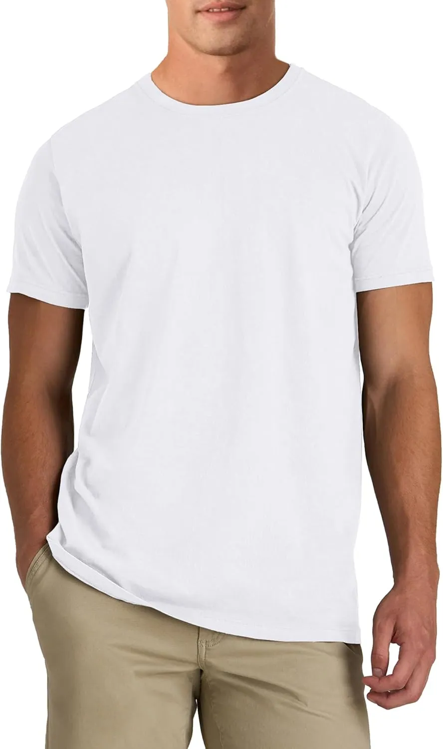 PLEPAN Mens Cotton T-Shirt Multipack  Short Sleeve Classic Fit Crew Neck, Luxuriously Soft Casual Shirt