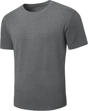 PLEPAN Mens Cotton T-Shirt Multipack  Short Sleeve Classic Fit Crew Neck, Luxuriously Soft Casual Shirt