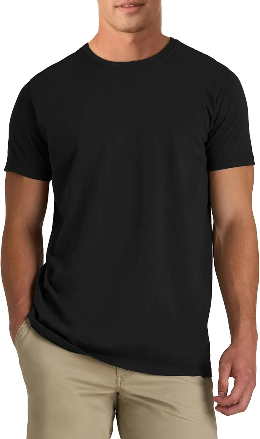 PLEPAN Mens Cotton T-Shirt Multipack  Short Sleeve Classic Fit Crew Neck, Luxuriously Soft Casual Shirt