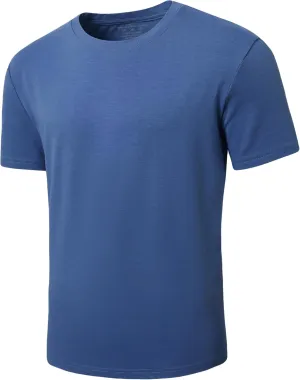 PLEPAN Mens Cotton T-Shirt Multipack  Short Sleeve Classic Fit Crew Neck, Luxuriously Soft Casual Shirt