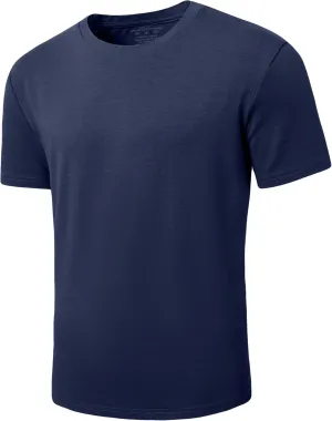 PLEPAN Mens Cotton T-Shirt Multipack  Short Sleeve Classic Fit Crew Neck, Luxuriously Soft Casual Shirt