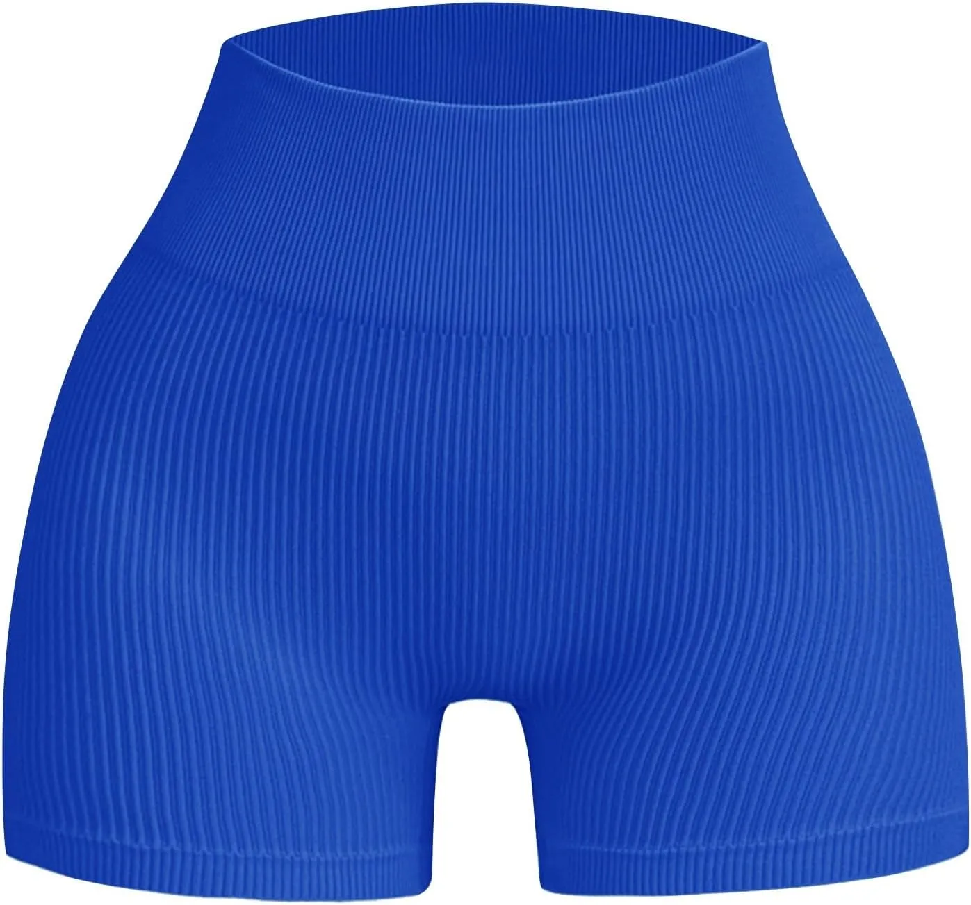 Ribbed Biker Shorts for Women Tummy Control Stretch High Waist Yoga Shorts Summer Comfy Gym Workout Athletic Shorts