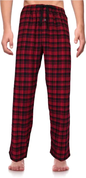 RK Classical Sleepwear Mens 100% Cotton Flannel Pajama Pants,
