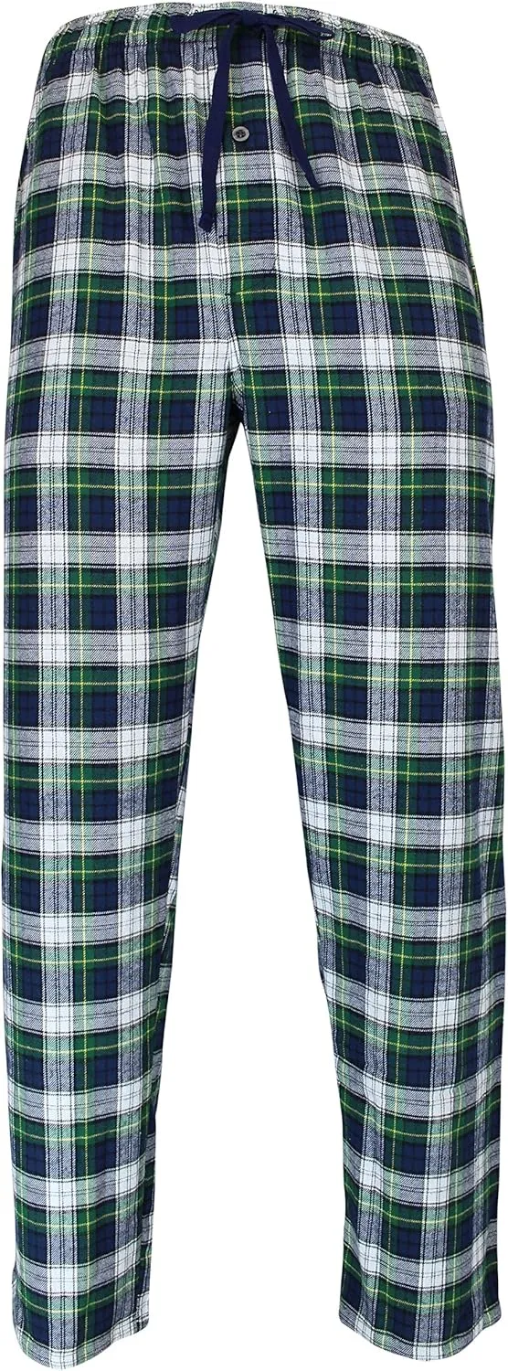RK Classical Sleepwear Mens 100% Cotton Flannel Pajama Pants,