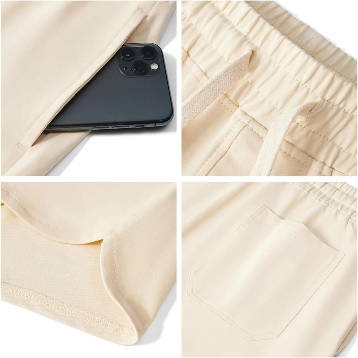 SoptoToxodo Men's Cotton Pajama Bottoms Sleep Lounge Shorts Sleepwear With Pockets