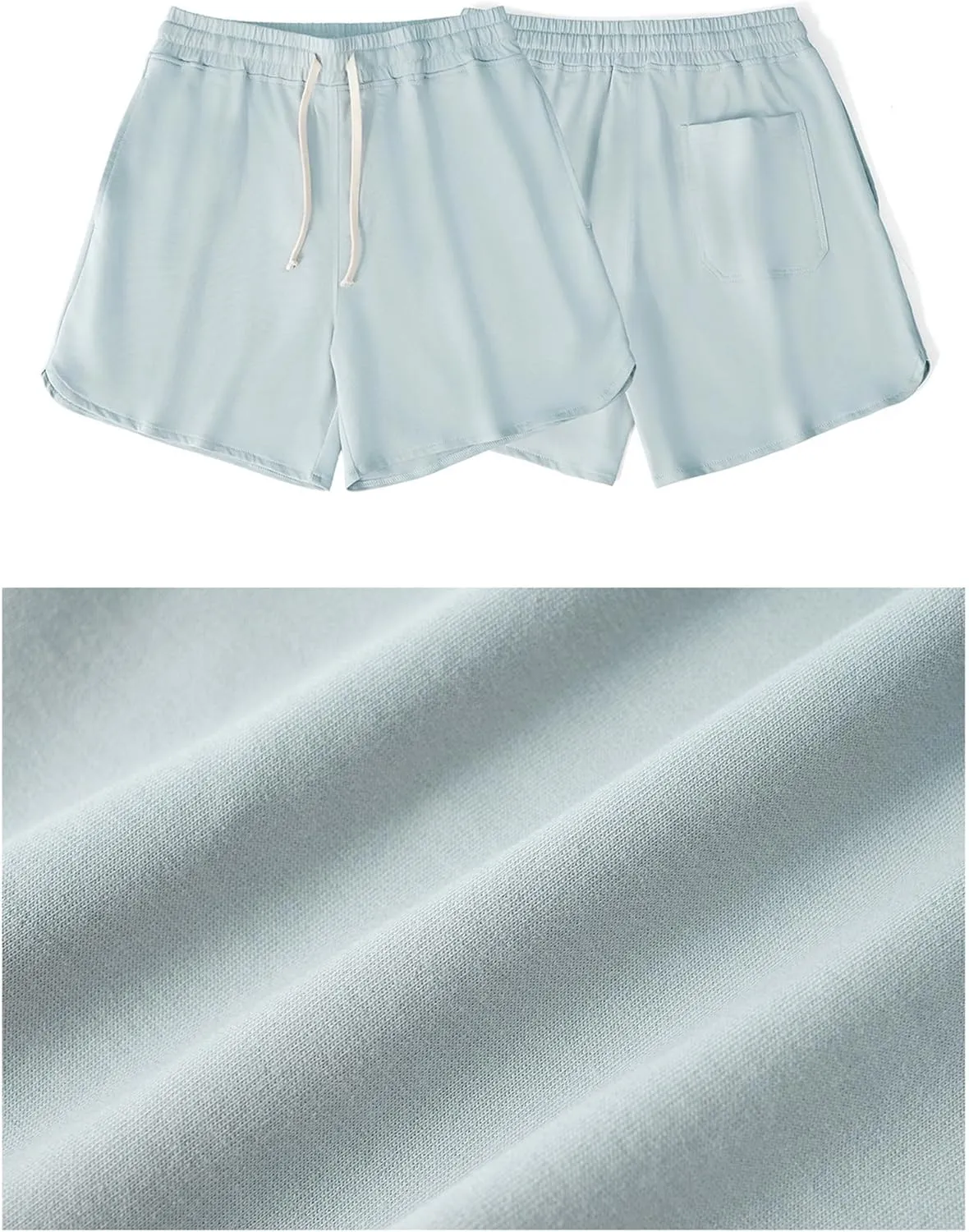 SoptoToxodo Men's Cotton Pajama Bottoms Sleep Lounge Shorts Sleepwear With Pockets