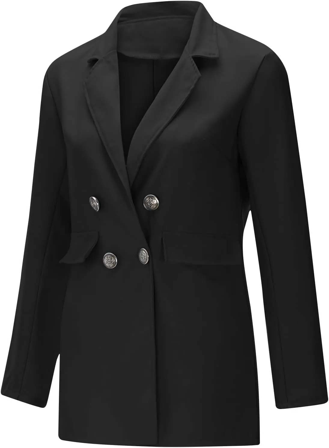 Suit Jackets for Women 2024 Trendy Casual Open Front Long Sleeve Outfits Business Office Work Double Breasted Blazers