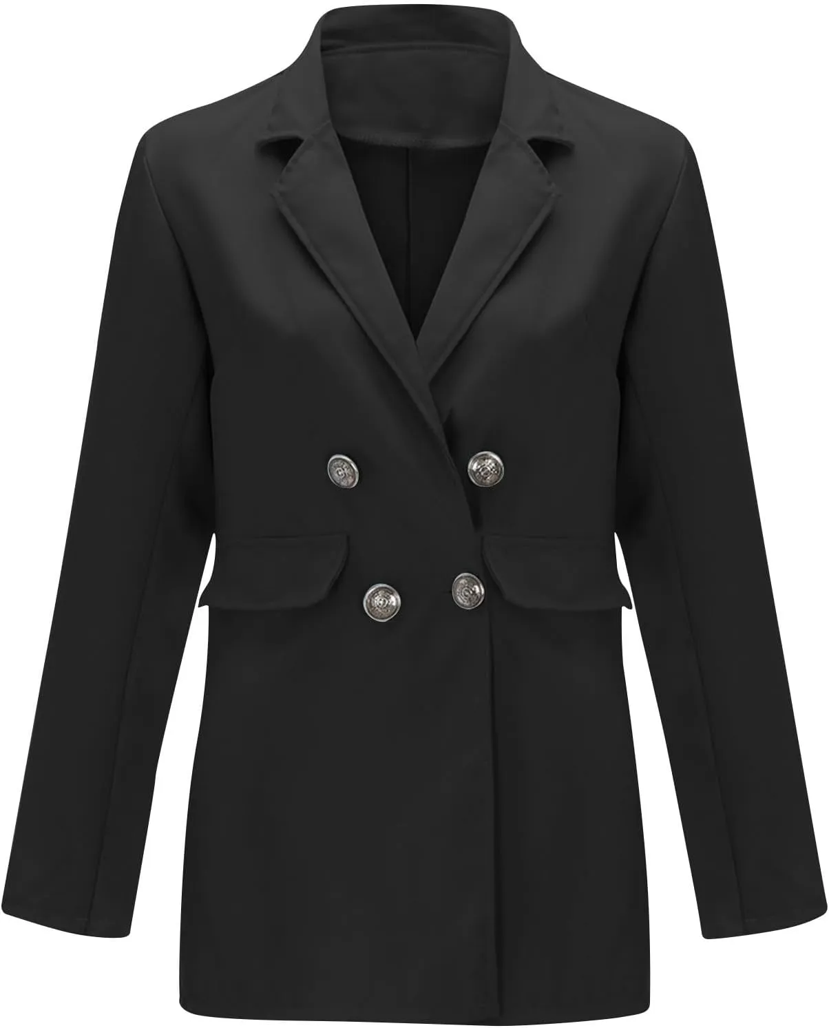 Suit Jackets for Women 2024 Trendy Casual Open Front Long Sleeve Outfits Business Office Work Double Breasted Blazers