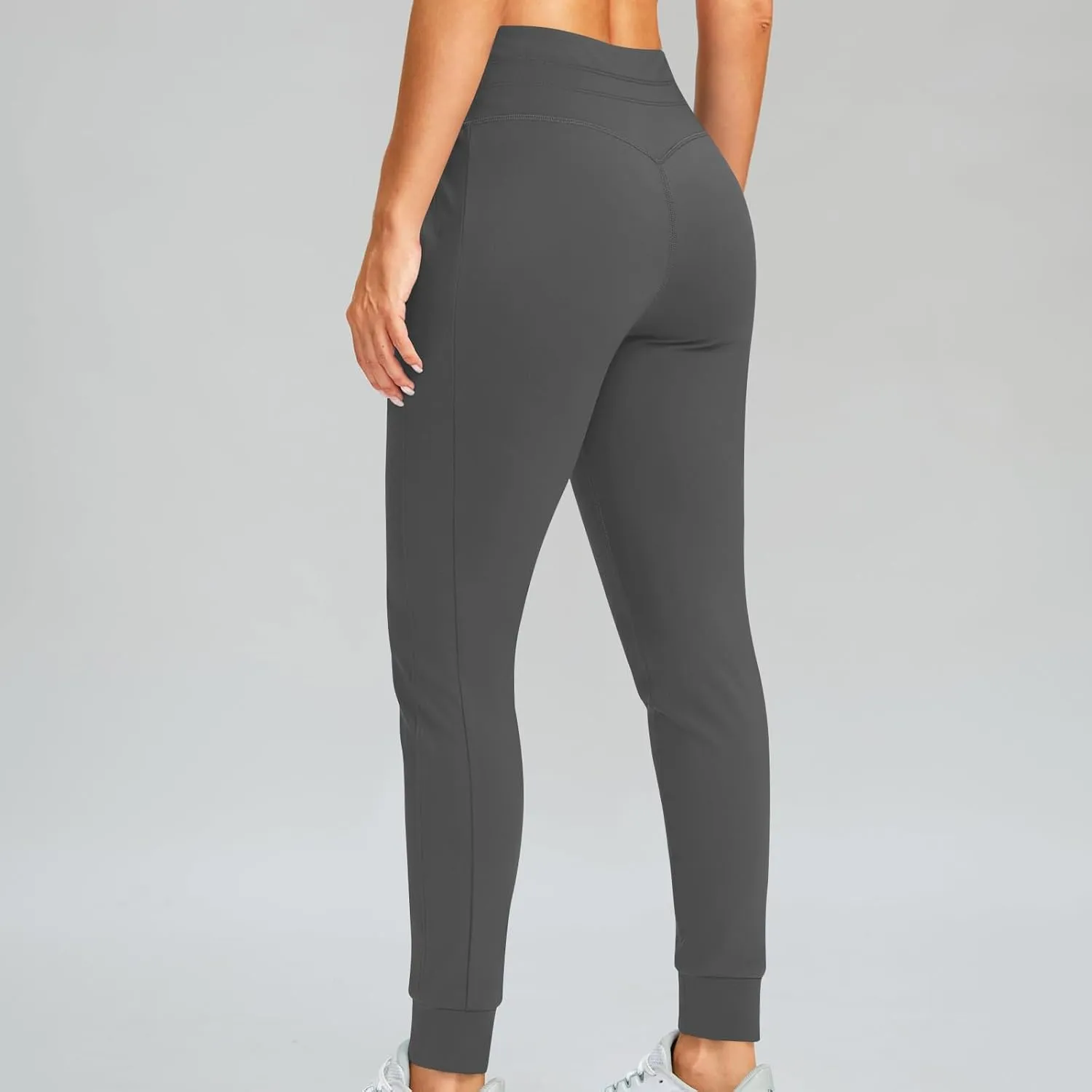 TANGNADE Fleece Lined Joggers Women High Waist Warm Pants Running Thermal Sweatpants Winter Athletic Hiking Sweat Pants