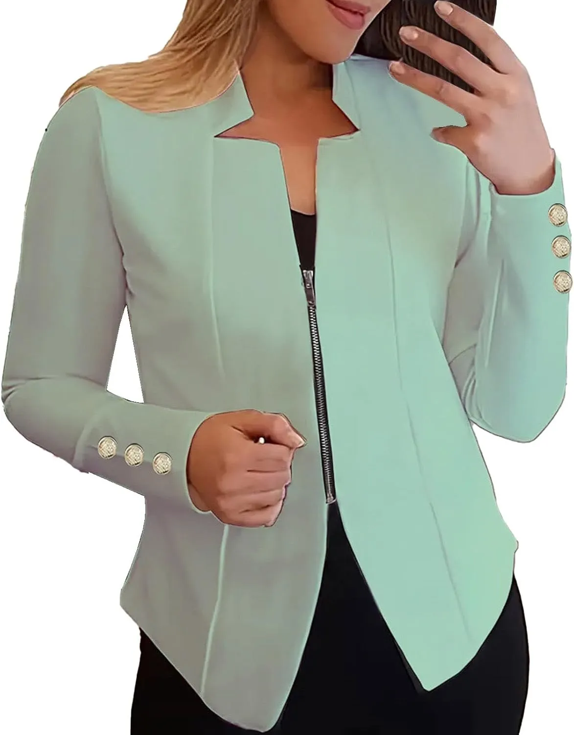 Tweed Blazers for Women Business Women's Coat Open Front Causal Lightweight Blazer Fit It Oversized Jackets