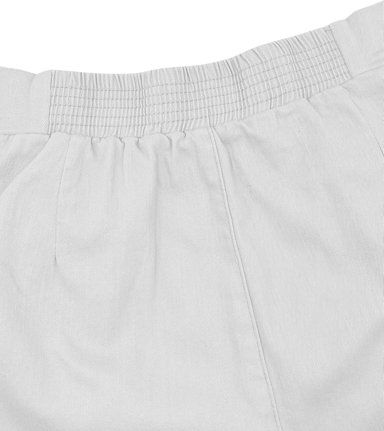 Uincloset Casual Elastic High Waist Denim Shorts Summer Rolled Hem Pocketed Shorts Comfy Wide Leg Shorts