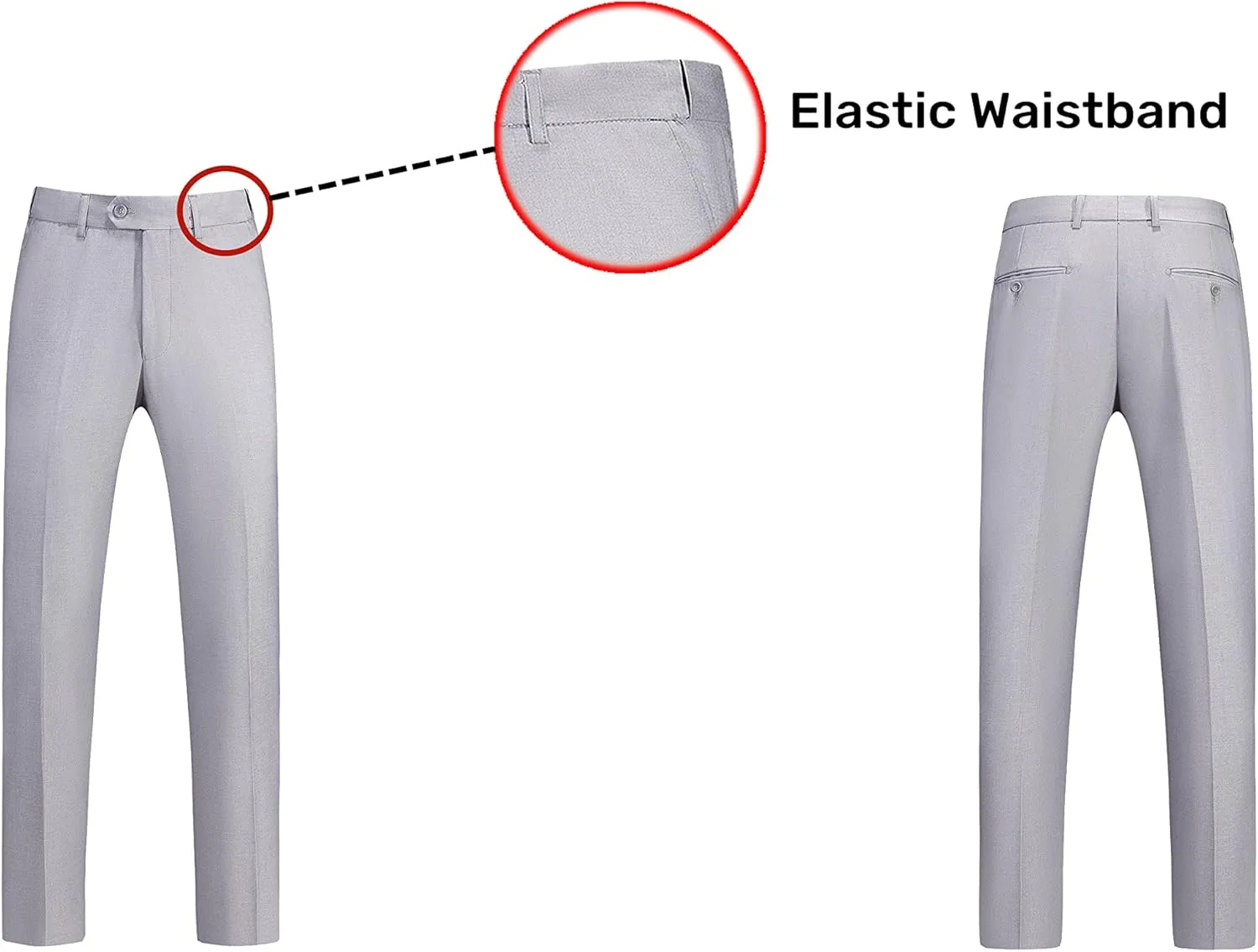 UNINUKOO Mens Suits 3 Piece Classic Fit Wedding Guest Outfit Suit Jacket Pants with Vest
