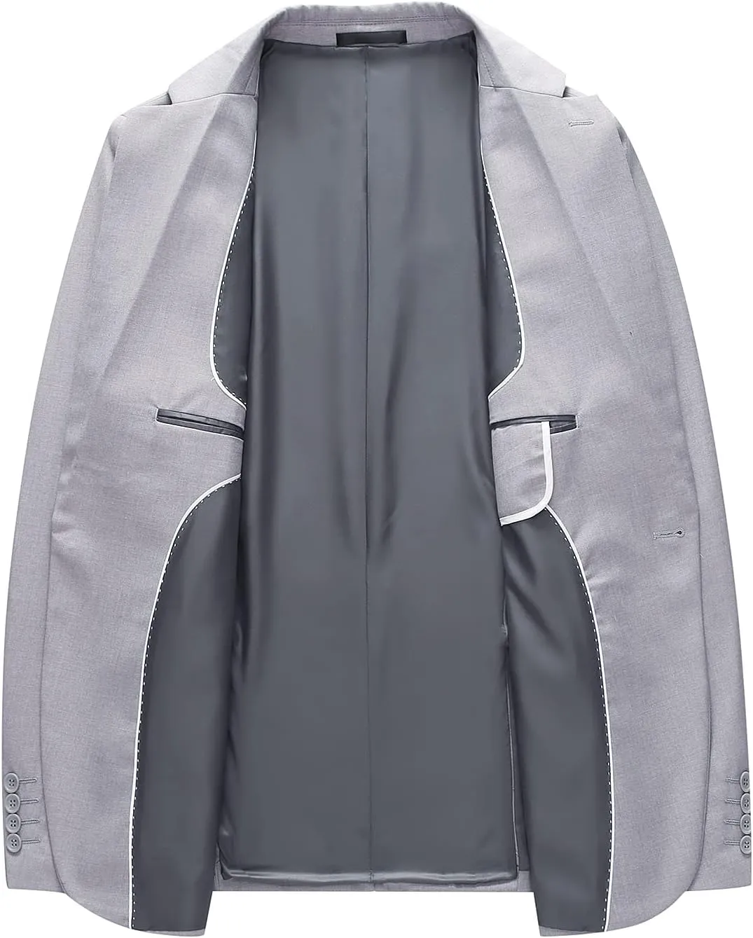 UNINUKOO Mens Suits 3 Piece Classic Fit Wedding Guest Outfit Suit Jacket Pants with Vest