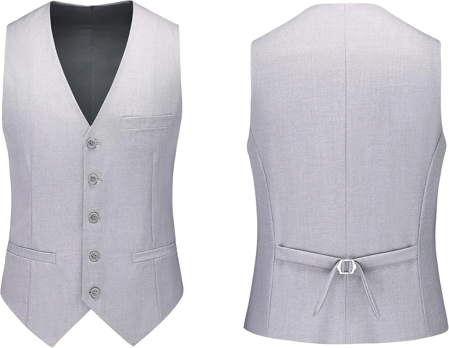 UNINUKOO Mens Suits 3 Piece Classic Fit Wedding Guest Outfit Suit Jacket Pants with Vest