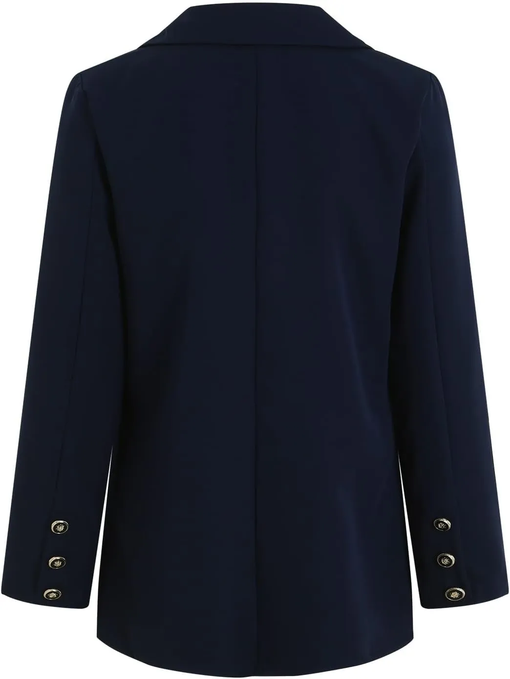 Women Fashion Outwear 2024 Casual Lapel Collar Long Sleeve Suits Jacket Solid Color Dress for Work Women Business