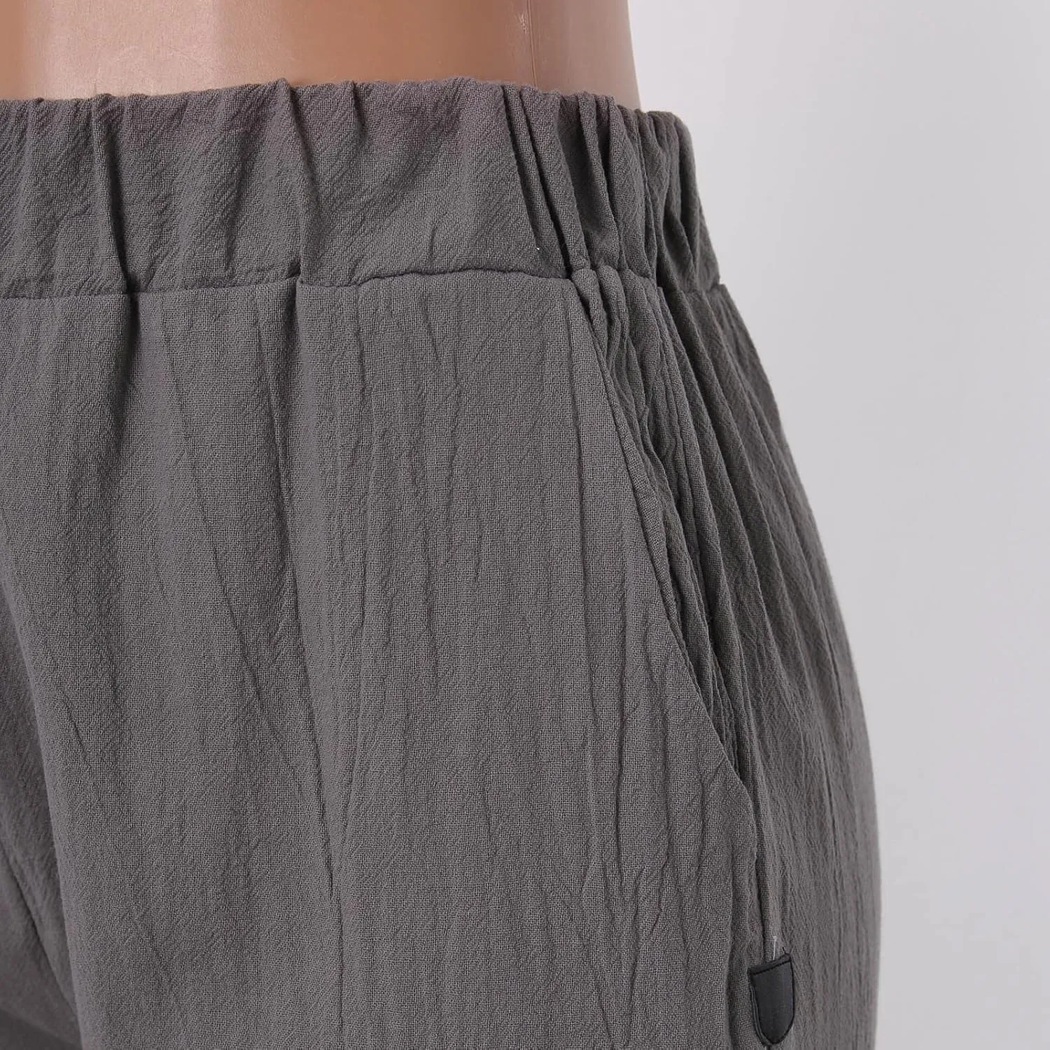 Women High Waisted Wide Leg Pants Fashion Drawstring Elastic Trousers Comfy Straight Leg Long Pants with Pockets