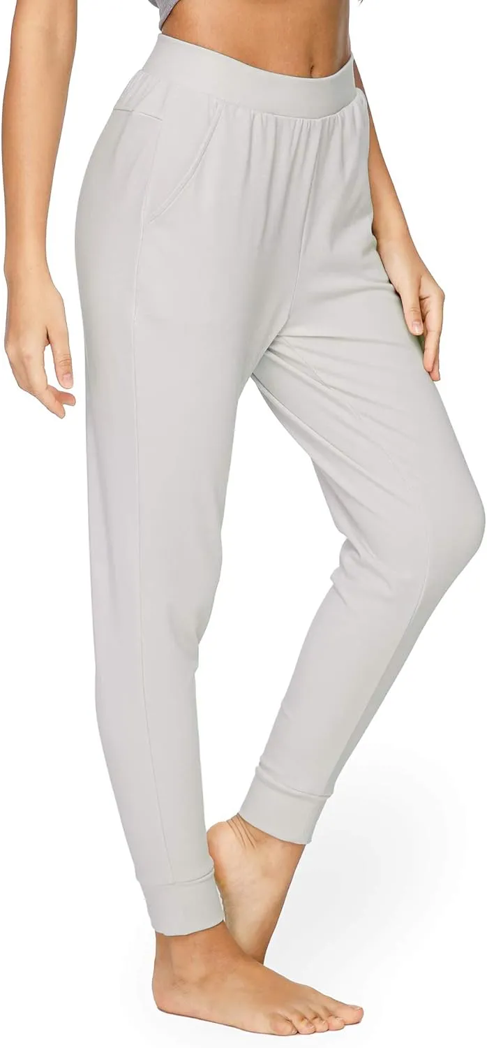 Women's Bamboo Viscose Jogger Pants Super Soft Lounge Pants with Pockets
