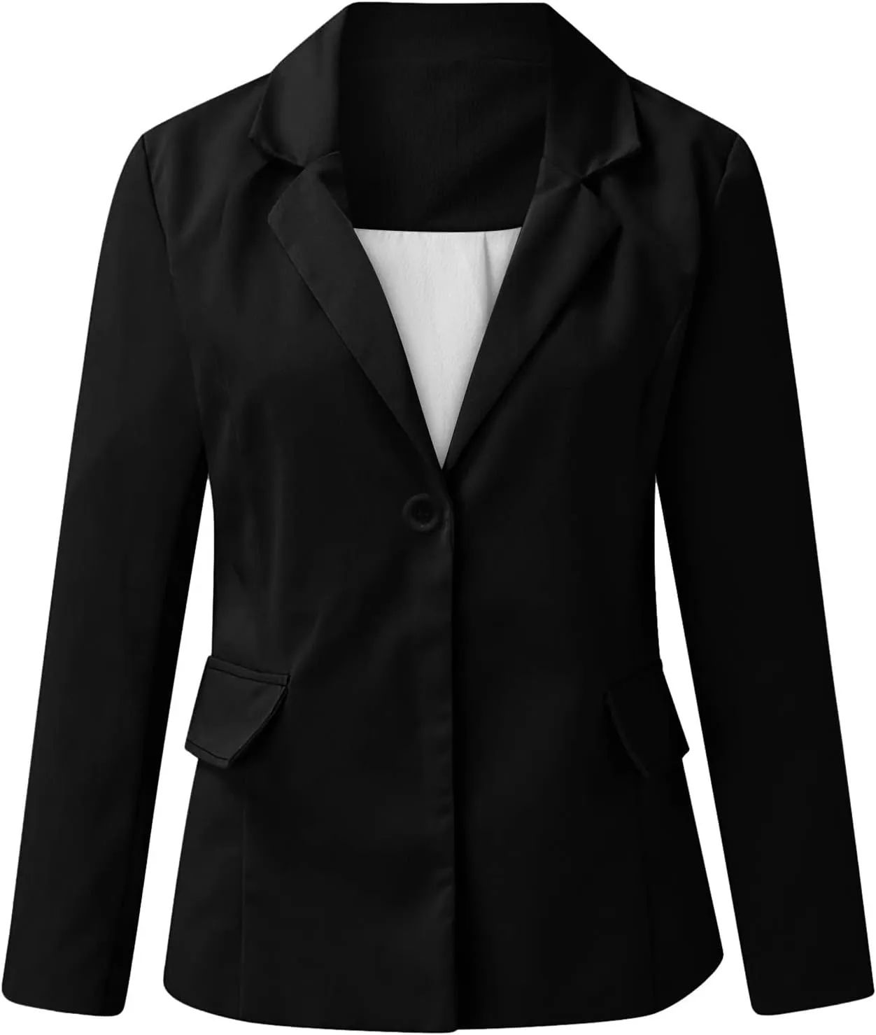 Women's Casual Blazer Casual Lapel Open Front Long Sleeve Work Office Suit Jacket Coat Blazer Dress