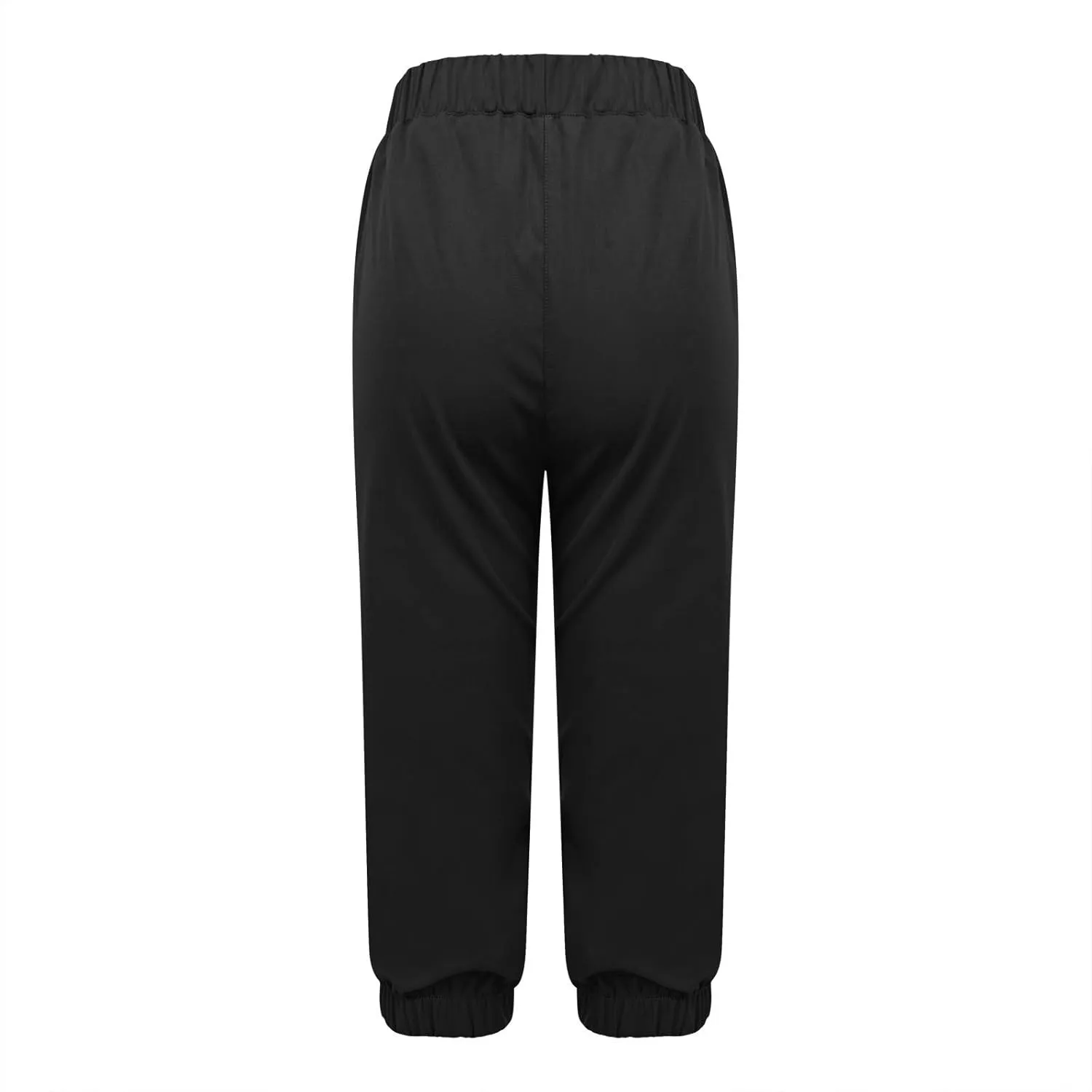 Women's Casual Elastic Waist Drawstring Pants Home Office Lounge Cuffed Trouser Jogger Cycling Sport Casual Sweatpant