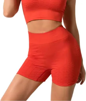 Women's High Waist Gym Shorts - Breathable Activewear for Enhanced Shape