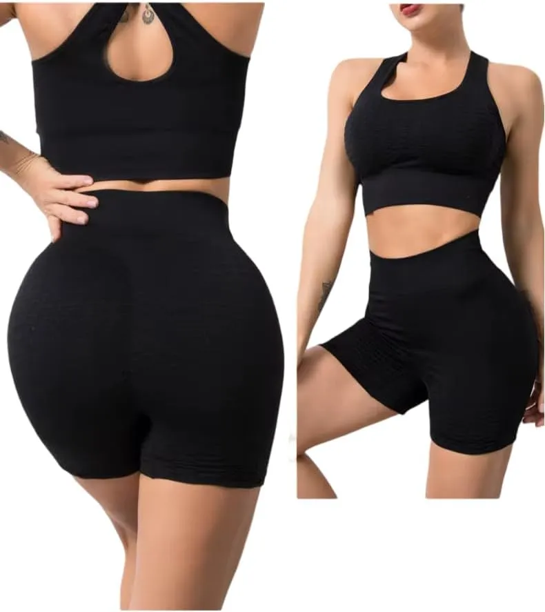 Women's High Waist Gym Shorts - Breathable Activewear for Enhanced Shape