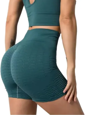 Women's High Waist Gym Shorts - Breathable Activewear for Enhanced Shape
