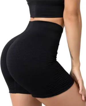 Women's High Waist Gym Shorts - Breathable Activewear for Enhanced Shape