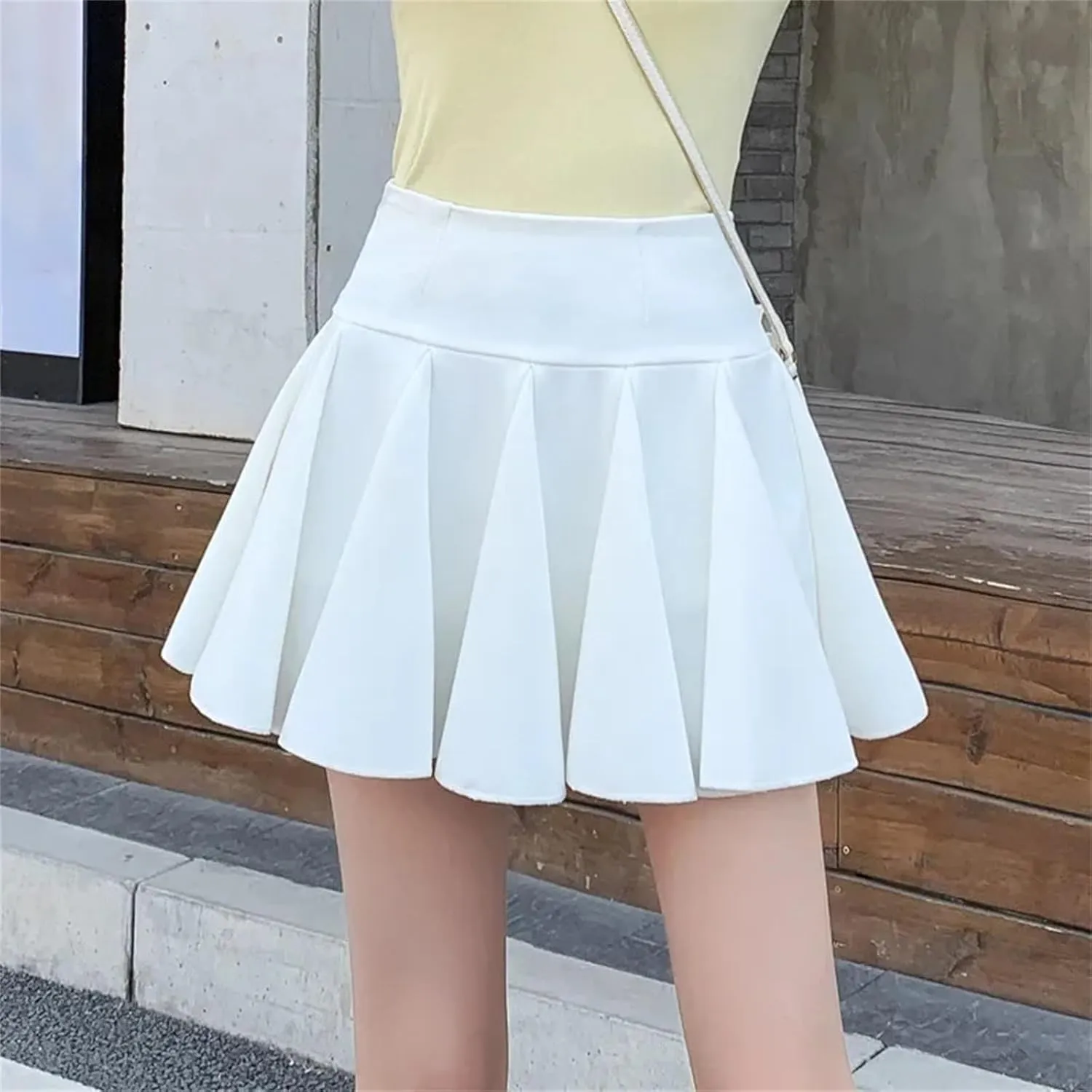 Women's High Waist Mini Pleated Skater Skirt - Shorts Athletic Skort