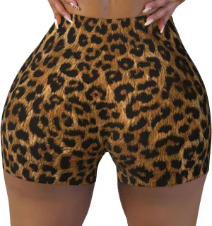 Women's High Waist Workout Shorts for Sports Athletic Running Hiking Biker Yoga Gym Shorts