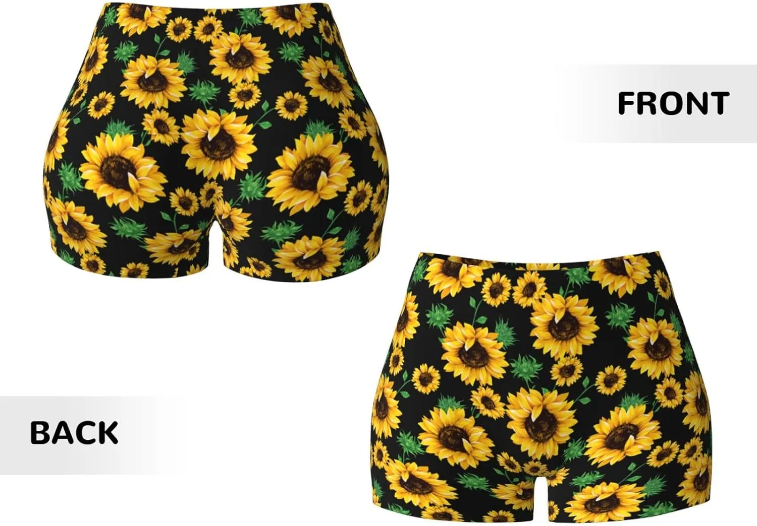Women's High Waist Workout Shorts for Sports Athletic Running Hiking Biker Yoga Gym Shorts