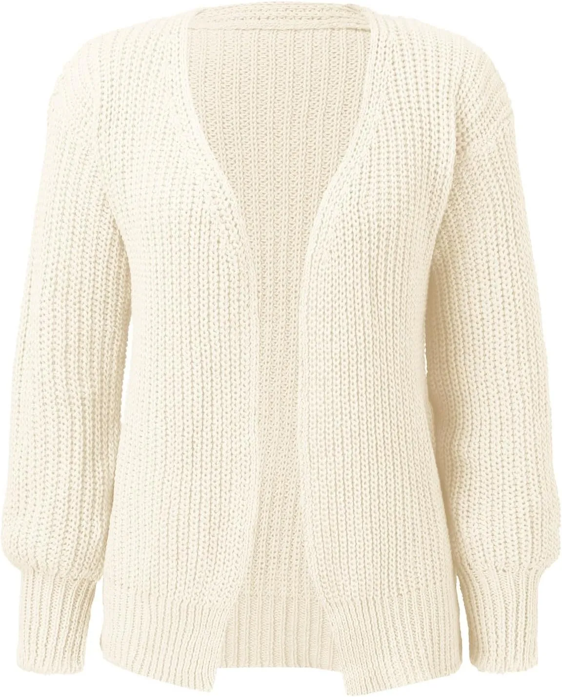 Women's Long Sleeve Open Front Casual Lightweight Soft Knit Cardigan Sweater Outerwear Boyfriend Sweaters for