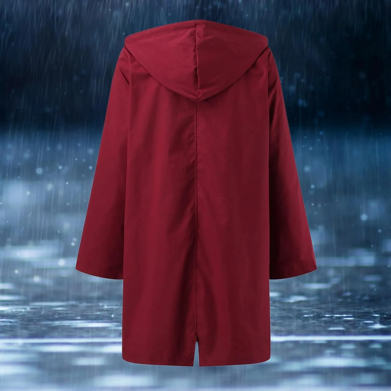 Womens Notched Lapel Collar Double Breasted Pea Coat Winter Wool Blend Over Coats Long Jackets