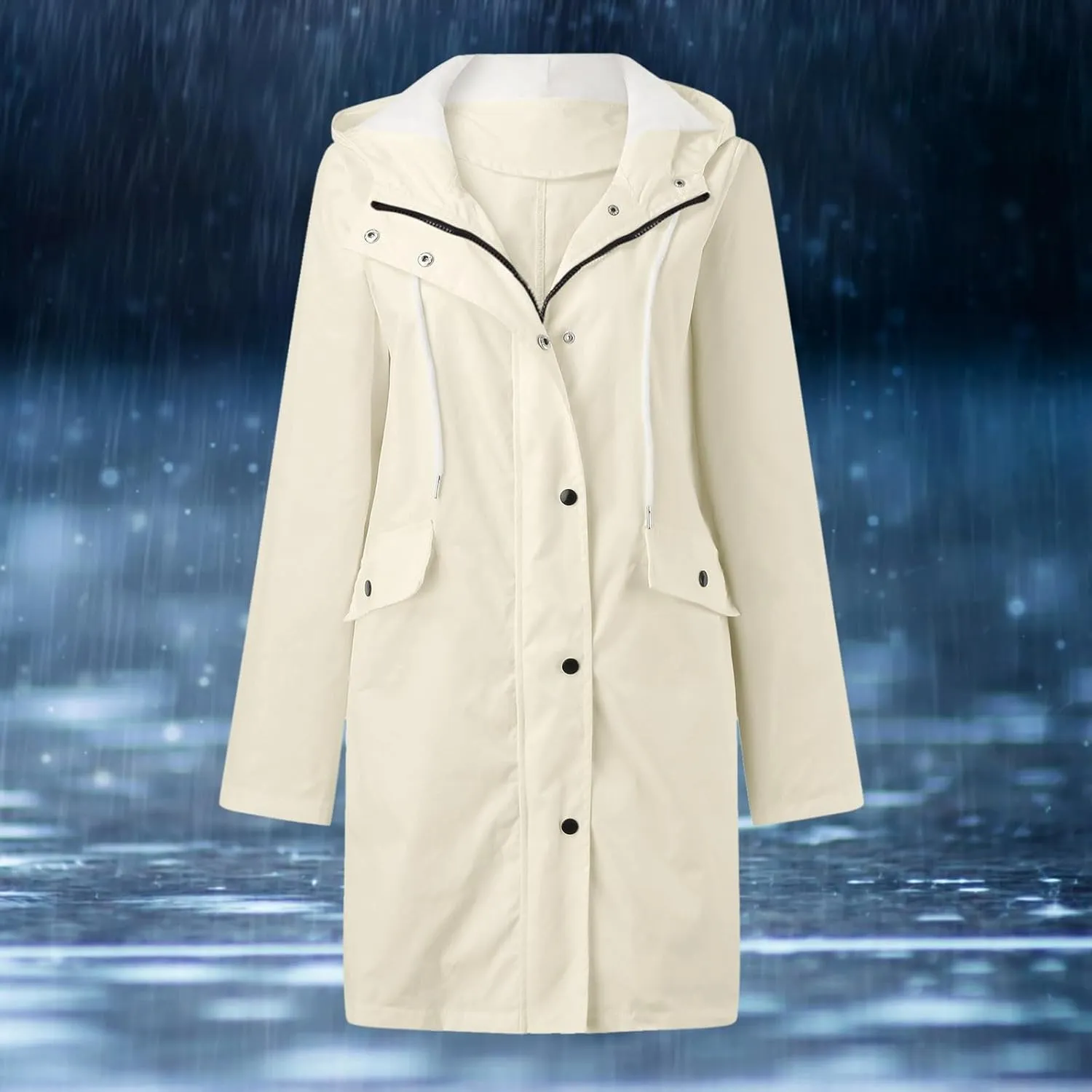 Womens Notched Lapel Collar Double Breasted Pea Coat Winter Wool Blend Over Coats Long Jackets