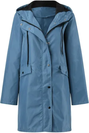 Womens Notched Lapel Collar Double Breasted Pea Coat Winter Wool Blend Over Coats Long Jackets