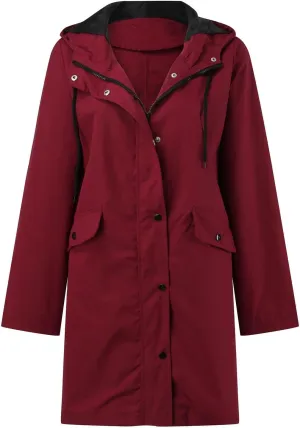 Womens Notched Lapel Collar Double Breasted Pea Coat Winter Wool Blend Over Coats Long Jackets