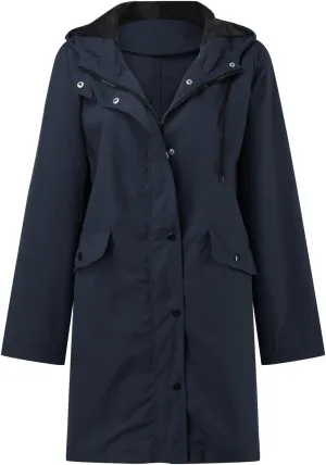 Womens Notched Lapel Collar Double Breasted Pea Coat Winter Wool Blend Over Coats Long Jackets
