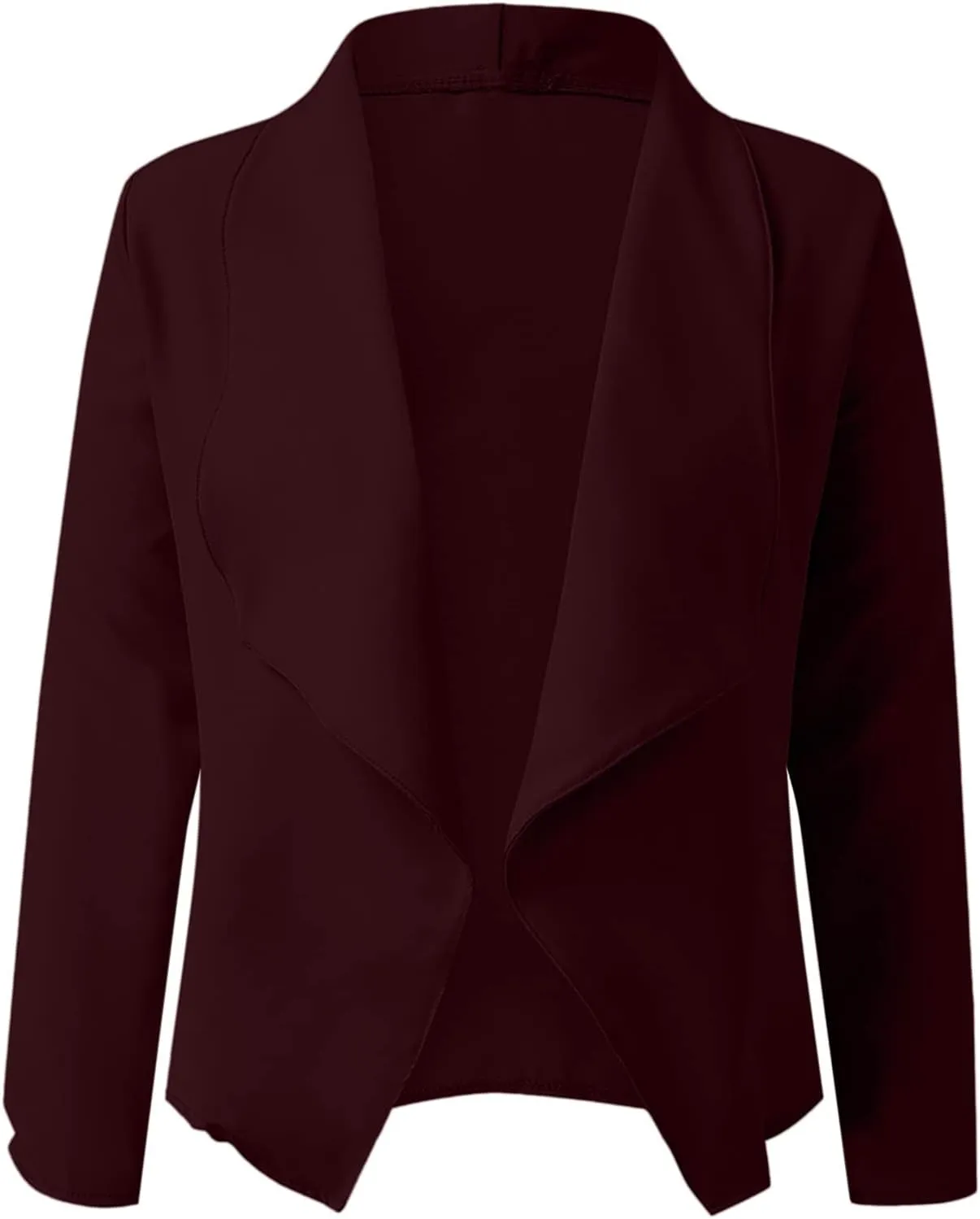 Women's Oversized Blazer Color Solid Open Front Cardigan Long Sleeve Casual Jacket Coat Casual Blazer
