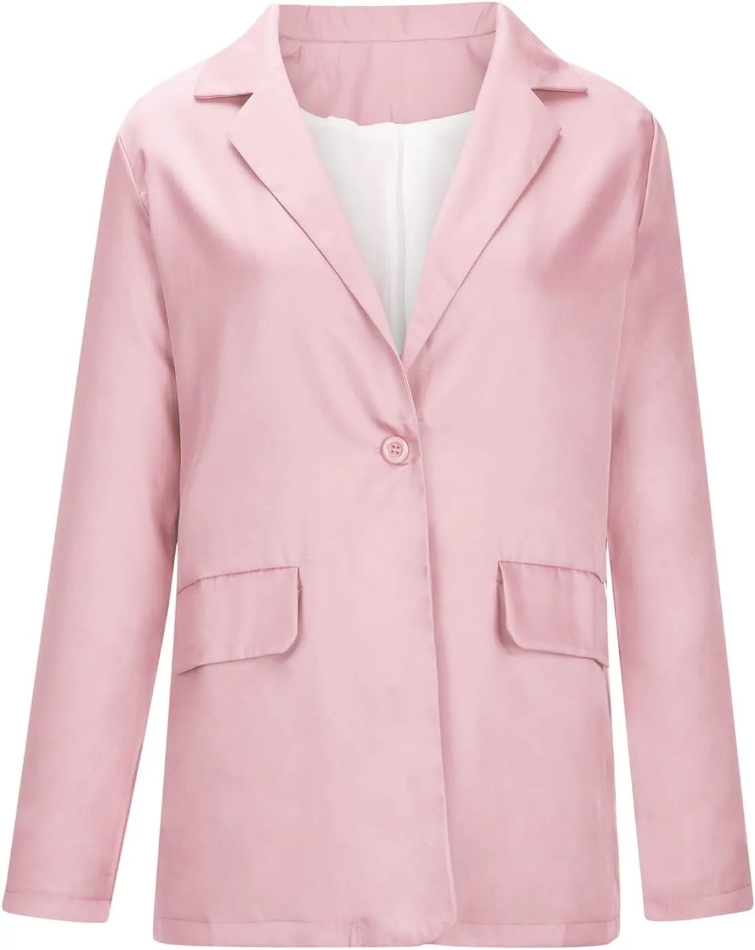 Womens Plus Size Blazers Casual Long Sleeve Open Front Lapel Collar Business Work Office Suit Oversized Jacket Coat