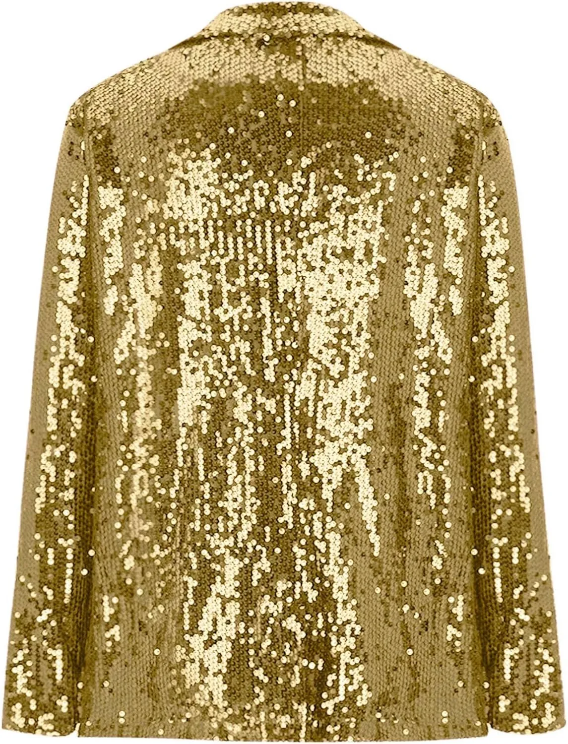 Women's Sparkly Sequin Blazers Trendy Glitter Jacket Long Sleeve Lapel Blazer Cardigan Coat for Party Club