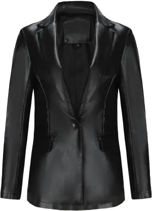 Women's Summer Blazer Button Long Sleeve Lapel Cortical Casual Business Comfortable Solid Color Fashion Suit Jackets
