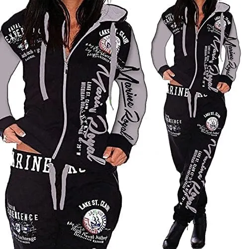 Womens Sweatsuits 2 Piece Hoodie Tracksuit Sets Casual Comfy Jogging Suits for Women