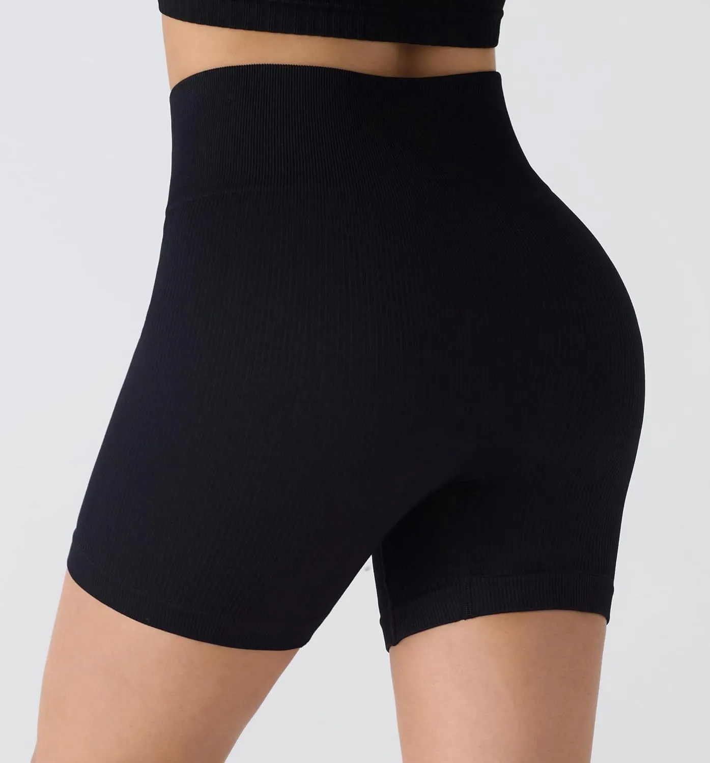 Women's Workout Impact Shorts Seamless High Waist Gym Yoga Running Biker Shorts