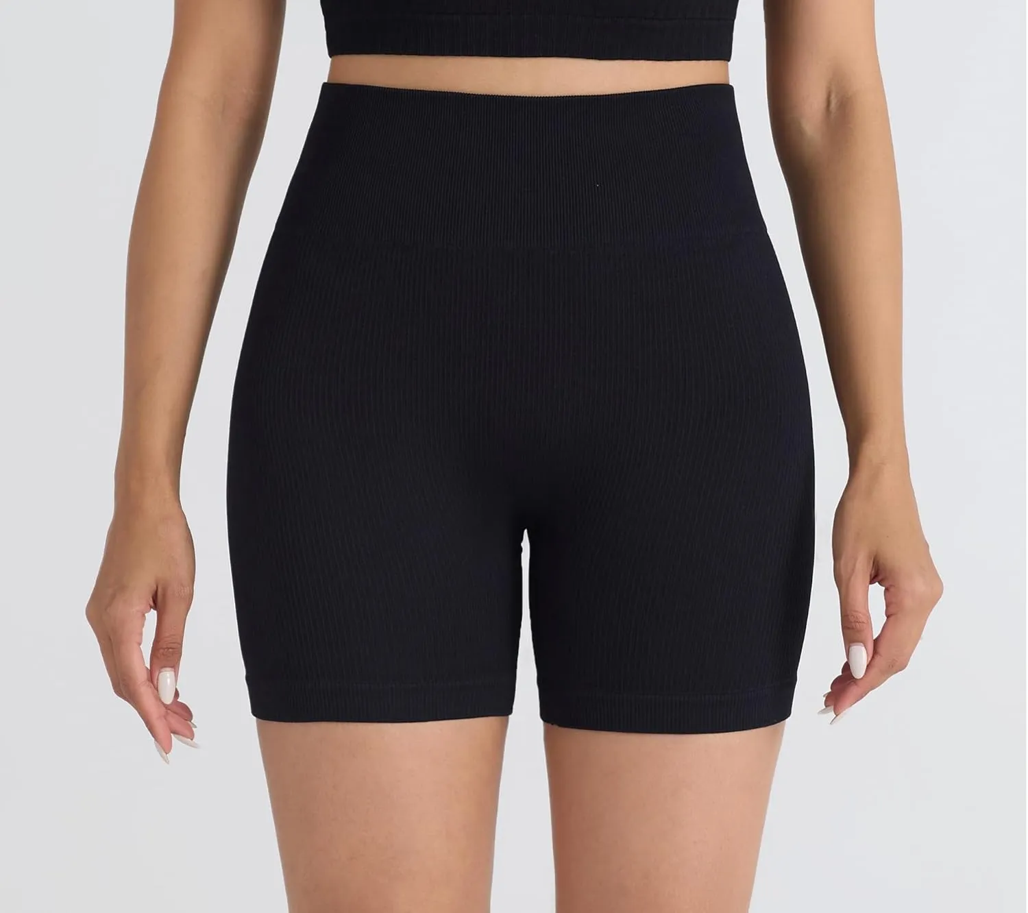 Women's Workout Impact Shorts Seamless High Waist Gym Yoga Running Biker Shorts