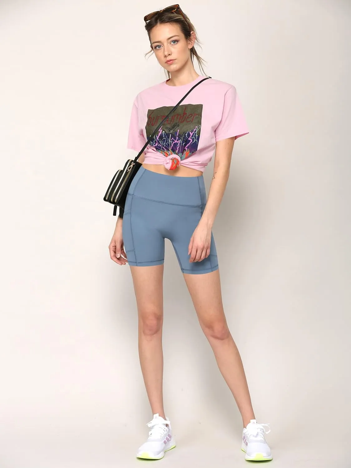 Women's Yoga Shorts Tummy Control High Waist Biker Shorts Exercise Workout Butt Lifting Tights Women's Shorts