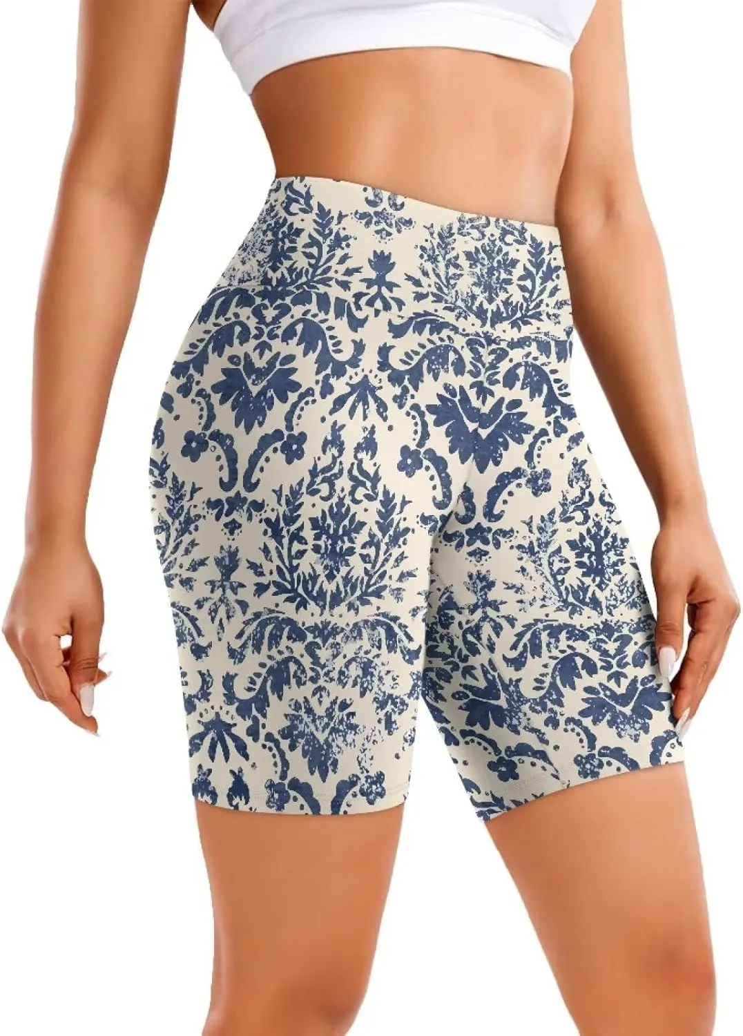 Workout Shorts Women High Waist Gym Shorts Tummy Control Workout Naked Feeling Biker Shorts Seamless Athletic Wear