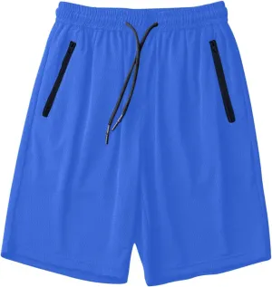 yardsong Athletic Shorts Women Quick Dry Gym Running Shorts Drawstring Elastic Waist Lightweight Shorts with Zipper Pockets