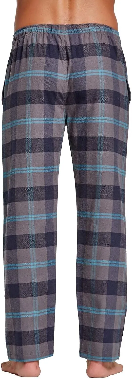 YINC Men's 100% Cotton Super Soft Flannel Pajama Pants